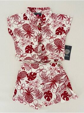 Vince Camuto tropical two piece set